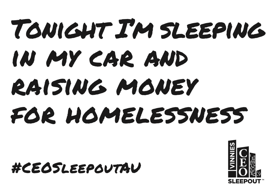 Printable Sign - Tonight Car BW