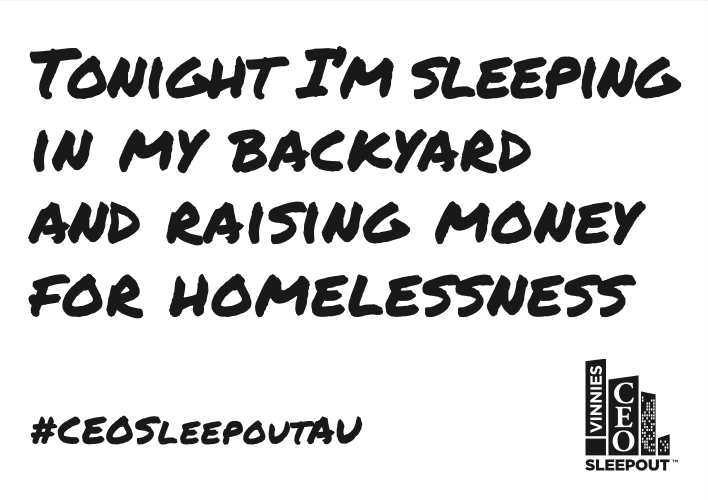 Printable Sign - Tonight Backyard BW